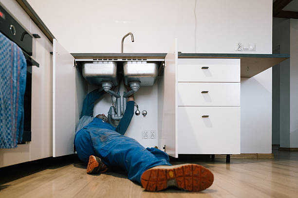 Professional Drain Cleaning technician working in Eatontown, NJ
